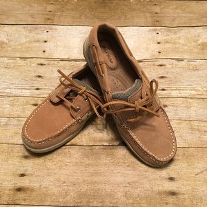 Maui Island Leather Boat Shoes NWOT